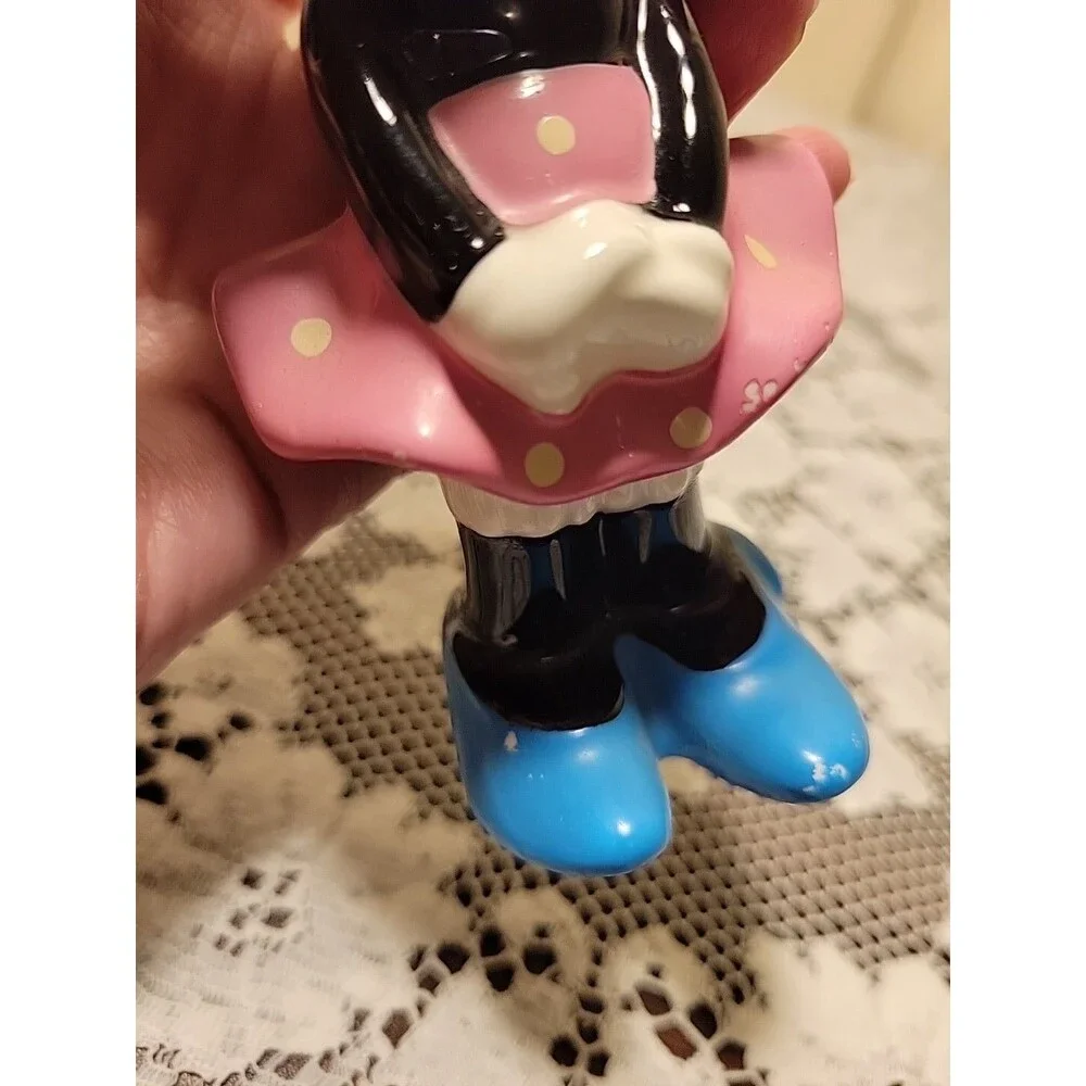Vintage Disney Japan Mickey & Minnie Ceramic Figurines~6 Inch